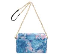 KLL Powder Blue Dreams Fashion Small Crossbody Bags Vegan Leather Cross Over Purse Impermeabile Donna Borse a Tracolla