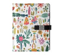 KLL quaderni a spirale foderati in pelle soggetto notebook college per lavorare delicato Pittura Carino Spaventapasseri Bianco 6.7×9.5.1 cm