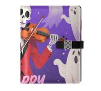 KLL quaderni foderati in pelle college notebook college a righe per lavorare delicato viola Halloween 6.7 × 9.5.1 cm