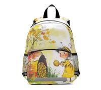 KLL Ragazza Bee Raccolta Miele zaino per bambini viaggio | Borsa per libri con cinghia toracica, per ragazze, mochilas de moda para adolecentes