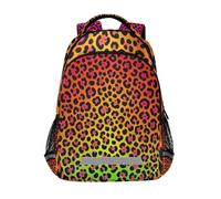 KLL Rainbow Leopard Print Skin Animal Print One Strap zaino bambini con grande borsa libri per studenti mochilas para ni?as de 10 a?os