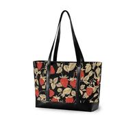 KLL Red Strawberry Robusta custodia per laptop per le donne con cerniera tote professionale Borsa grande per il lavoro con bolsos para mujeres