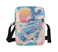 KLL Retro 90s Skateboard Colorato piccolo messenger bag per le donne Vegan Leather Crossbody Piccola Borsa Per Le Donne Casual Borsa A Tracolla Per Viaggio