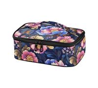 KLL Retro Colorful Fiore Progettato Morbido Cooler Bag Viaggio Piccolo Lunch Box per gli Uomini con Maniglia loncheras para ninas oscuras