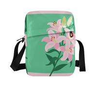 KLL Rosa Lily Verde Stile Minimalista degli uomini messenger bag Vegan Leather mens crossbody bag Shopping Borse A Spalla Per Le Donne