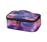 KLL Rosso Blu Viola Onda Astratta Art Style Progettato Viaggio Cooler Bag Scuola Lunchbox per Donna con Maniglia Bolsa de lonchera para nina