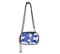KLL Safari Calla Lily Royal Blue Piccola borsa a tracolla da donna impermeabile con scomparti per carte di credito piccole borse a tracolla Walk the dog