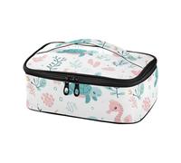 KLL Safari Sea Animals Cartoon Semplice Progettato Latte Materno Cooler Borsa Da Viaggio Piccolo Lunch Box per Le Donne con Maniglia loncheras para Mujer asthetic