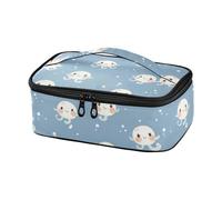 KLL Sea Animal Blu Pastello Progettato Cooler Borse Isolate Riutilizzabili Lunchbox con Maniglia lonchera para Hombre que Caliente