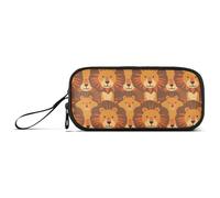 KLL Simpatico cartone animato Lion Cubs Nylon Matita Bag Grande Capacità Astucci per la Scuola Scuola Cancelleria per gli Uomini del