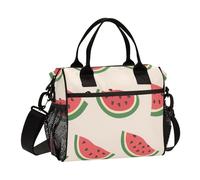 KLL Simpatico fumetto anguria estate riutilizzabile riutilizzabile Lunch Tote con tracolla Lunch Box per il lavoro per la scuola lonchera para Trabajo de Mujer