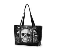 KLL Skull Head Black Evil caso del computer portatile professionale per le donne con cerniera 14 pollici borsa grande borsa per il volo con pannolino bolsa para laptop mujer