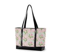 KLL Soft Pink White Rose Flower moderne borse per laptop con cerniera borsa da viaggio per laptop grande borsa per il volo con pannolino bolsos para mujeres