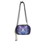 KLL Spiritual Deer Mini borsa a tracolla da donna impermeabile con tracolla regolabile borsa a tracolla per escursionismo viaggi