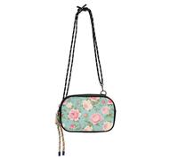 KLL Spring Peach Fresh Flowers Side Purse Crossbody per uomo Comfort con tracolla regolabile Borsa a tracolla Data