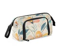 KLL Spring Pretty Light Color Flowers Portapenne Grande Capacità Astuccio con Cerniera Portatile per Ragazzi Forniture per la Scuola Superiore