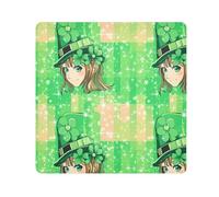 KLL St Green Hatted Shamrock Maiden Magic Make up Pouchs Cloth Cosmetic Travel Bag Organizer Wrap Camera Lens Cloth Wrapper per articoli da toeletta, Fanciulla Shamrock dal cappello di San Verde,