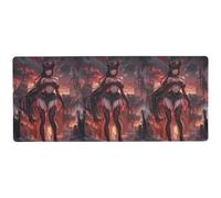 KLL Tappetino per mouse grande in stile anime Demonic Beauties Dark Castle per casa ufficio essenziale pc tappetino per mouse 80 x 30 cm