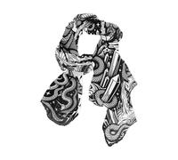 KLL The Star Tarot Naga Woodcut Art Long pashmine elegante sciarpa collo di seta per le donne per collo bufandas para mujer elegantes