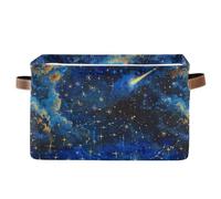 KLL The Starry Sky A Shooting Star Passing by cesti portaoggetti e contenitore impermeabile con manico robusto cesto grande grande 2 pack per scarpe bambino