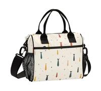 KLL Tie Father, borsa per il pranzo riutilizzabile con tracolla portapranzo per lavoro per palestra bolso térmico para comida