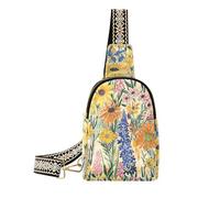 KLL Trendy Bella Estate Fiori Cartoon donne fanny pack multiuso viaggio borsa a tracolla per escursioni
