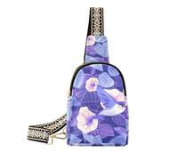 KLL Trendy Cartoon Viola Mattina Gloria Fiori Uccelli fionda borse a tracolla carino borse a tracolla per le donne per il viaggio