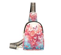 KLL Trendy Felice San Valentino Cartoon Farfalla Blu sacchetto fanny pack impermeabile fionda borse per le donne per il viaggio