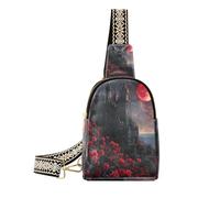 KLL Trendy Gothic Vampire Castle borsa a tracolla da uomo leggera borsa a tracolla per le donne per il giorno pack