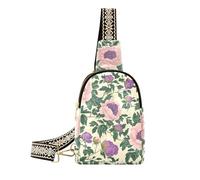KLL Trendy Vintage Poppy Flowers Green Leaves Retro bag fanny pack carino zaino borsa per le donne per escursioni