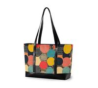 KLL Ukiyo-e Polka Dot Colorful Essentials borsa del computer per le donne con la borsa della chiusura lampo 14 pollici grande borsa per la mamma con il pannolino maletine para mujer
