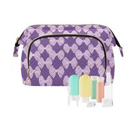 KLL Ukiyo Style Japanese Candy Violet White Cosmetic Bag Portable Cosmetic Case Storage Bag Donne Portamonete per Oggetti Personali Organizzatore