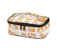 KLL Un set di simpatico gatto arancione grasso progettato borsa termica a tenuta stagna ragazze Lunch Box con manico maletas para el almuerzo