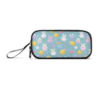 KLL Uova di Pasqua Coniglietti Animali Fresco Astuccio in Nylon per Studenti Universitari Astuccio Grande Capacità per Ragazze Adolescenti Cancelleria per Ufficio Adolescenti