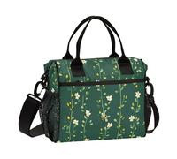 KLL Verde Margherita Fiore e Ape Borsa Pranzo Regolabile Teen con Tracolla Borsa Pranzo per Adulti per Ufficio lonchera para adulti