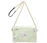KLL Verde Primavera Farfalla Moda Crossbody Piccole Borse Per Le Donne In Pelle Vegana Casual Everyday Borsa A Tracolla Impermeabile