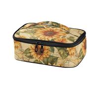 KLL Vintage Girasoli Progettato Uomini Lunch Bag Grande Capacità Scatole per il Pranzo per le Donne con Maniglia lunchera para mantener Los alimentos calientes sin electricidad