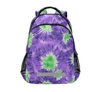 KLL Viola e Verde Tie-dye111 bambini tennis zaino ragazzi con clip petto libri borsa per liceo mochilas escolares para adolescenti