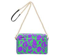 KLL Viola Verde Mistero Modello Moda Piccolo Crossbody Borse Per Le Donne In Pelle Vegana Delle Donne Casual Borse Zip Borsa Per Viaggio
