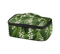 KLL White Lily of The Valley Bellezza Fiori Estivi Progettato Borse Pranzo Isolato Esci Lunchbox Uomini con Maniglia loncheras para Mujer Bonitas