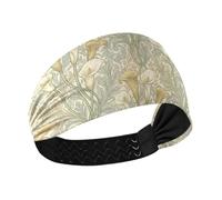 KLL William Morris Callaway Lily Pattern antiscivolo fascia per il sudore fascia elastica per allenamento lavaggio viso calcio