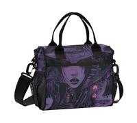 KLL Witch Gothic a tenuta stagna morbida borsa per il pranzo con tracolla scatole per il pranzo per la scuola per il campeggio bolsos para llevar el almuerzo