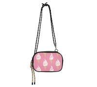 KLL Yummy Ice Cream Peach carino borse a tracolla da donna impermeabile con slot per carte di credito borse Fai una passeggiata