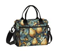 KLL Yummy Pere Modello Giallo Autunno Crossbody Womens Lunch Tote con Tracolla Mens Lunchbox per il Lavoro per Picnic bolso para Lunch de Hombre