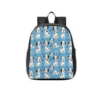 KLL zaino impermeabile per bambini con cane dalmata a pois blu cucciolo