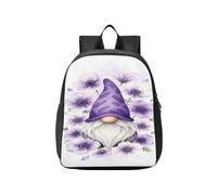 KLL zaino per bambini cinghia toracica Unique Purple Gnome con lilla