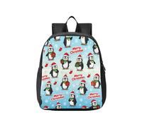 KLL zaino scuola per bambini Merry Christmas Cute Penguin