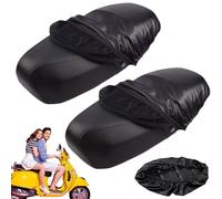KLLJ Coprisella Moto,2pcs CopriSella Moto,Rivestimento Sella Motos,Copri-Sella Scooter,Copri-Sella Motos Impermeabile,Coprisella Scooter Antigraffio