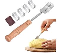 KLLJ Taglierina per Pane Bread Lame,Taglierino per Pane,Coltello da Pane,Lama Pane,Coltello da Panettiere,Coltello per Segnare,per Cuocere, Intagliare Modelli di Pane Crudo, mian-bao-dao-1