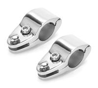 KLLJRFW 2pcs Bimini Top mascella Scivolo, 7/8 Pollici, 316 Parti di baldacchino in Acciaio Inossidabile, Parti di Sostituzione Top Bimini, Hardware per Barche Marine (32 mm)